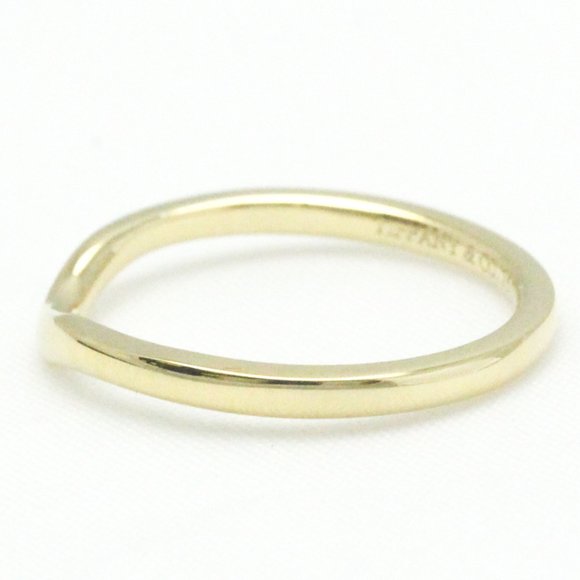 TIFFANY Curved Band Ring Yellow Gold [18K] Fashion No Stone Band Ring Gold - Picture 3 of 9